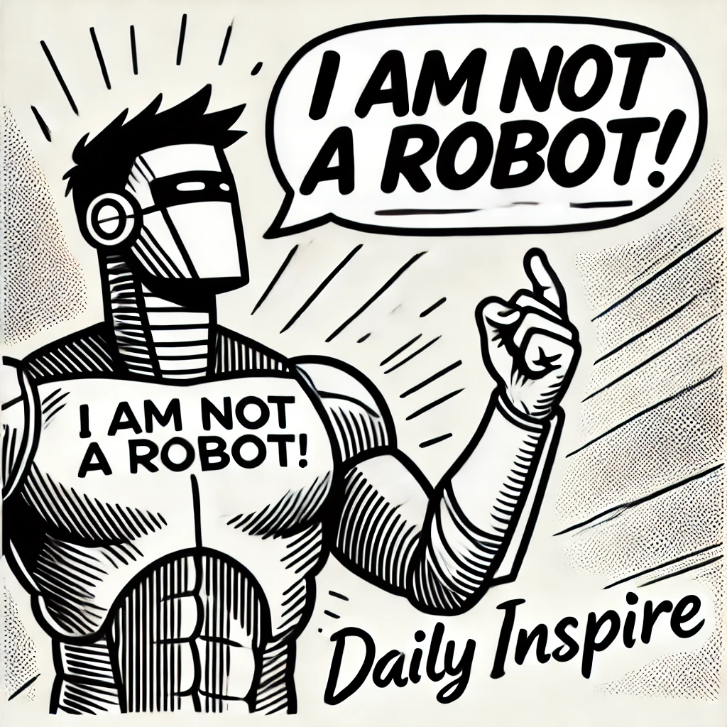 Du bist kein Roboter. Teil #1